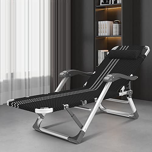 HFERTSCN Rahmenstuhlstuhl mit Zero Gravity Stuhl 15 Einstellbare Rückenlehne Liege Lounge Stuhl mit abnehmbarem Kissen Klapperie Liege Patio Outdoor Campingstuhl für Pool Beach (B) FANDIAO von HFERTSCN