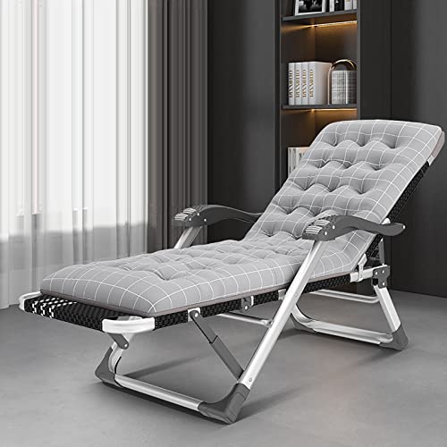 HFERTSCN Rahmenstuhlstuhl mit Zero Gravity Stuhl 15 Einstellbare Rückenlehne Liege Lounge Stuhl mit abnehmbarem Kissen Klapperie Liege Terrasse Außenlager für den Pool Beach (J) FANDIAO von HFERTSCN