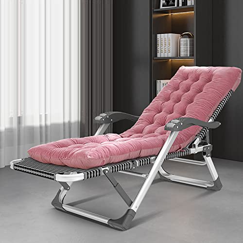 HFERTSCN Rahmenstuhlstuhl mit Zero Gravity Stuhl 15 Einstellbare Rückenlehne Liege Lounge Stuhl mit abnehmbarem Kissen Klapperie Liege Terrasse Outdoor Campingstuhl für Pool Beach (F) FANDIAO von HFERTSCN