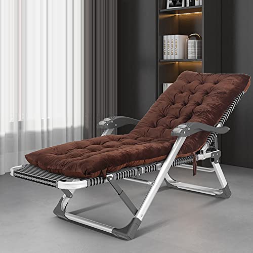 HFERTSCN Rahmenstuhlstuhl mit Zero Gravity Stuhl 15 Einstellbare Rückenlehne Liege Lounge Stuhl mit abnehmbarem Kissen Klapperie Liege Terrasse Outdoor Campingstuhl für Pool Beach (G) FANDIAO von HFERTSCN