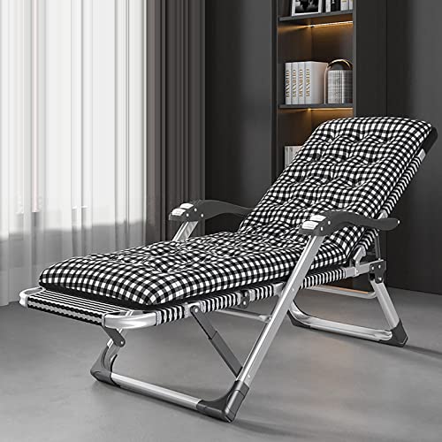 HFERTSCN Rahmenstuhlstuhl mit Zero Gravity Stuhl 15 Einstellbare Rückenlehne Liege Lounge Stuhl mit abnehmbarem Kissen Klapperie Liege Terrasse Outdoor Campingstuhl für Pool Beach (h) FANDIAO von HFERTSCN