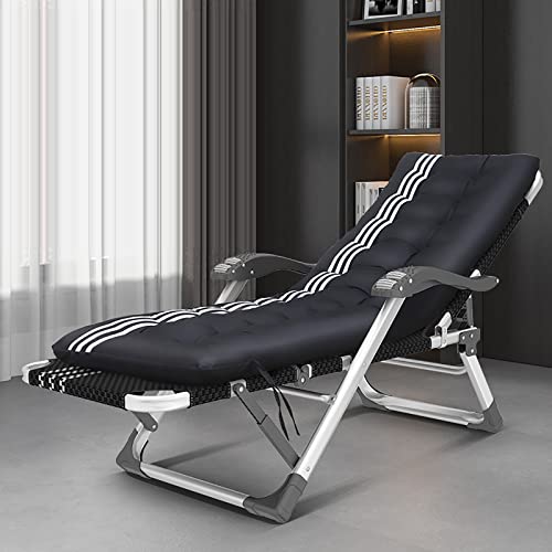 HFERTSCN Raster Stuhlstuhl mit Zero Gravity Level 15 Einstellbarer Rückenlehne Liege Lounge Stuhl mit abnehmbarem Kissen Klapperie Liege Terrasse Outdoor Campingstuhl für Pool Beach (P) FANDIAO von HFERTSCN