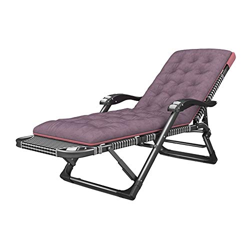 HFERTSCN Sun Lieger Falten liegende Chaise Lounge Zero Gravity Chairs Garten Außenterrasse mit Kissen 15 Positionen Verstellbare Liegedeckstühle (Farbe: a) FANDIAO von HFERTSCN
