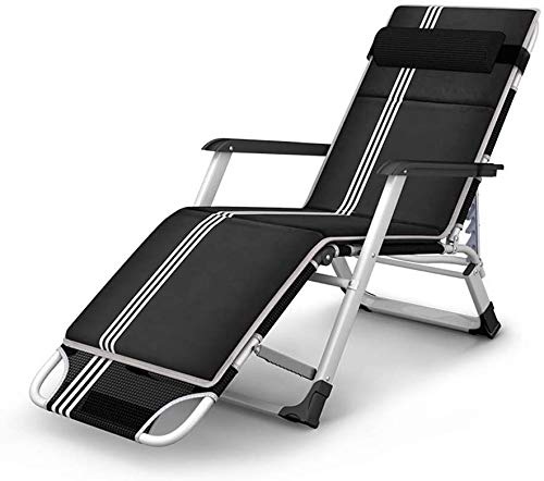 HFERTSCN Sun Lounger Gartenstühle Deck Stuhl erweiterte Klappbettstuhl, Einzelbetriebs -Pause Liegestuhl im Freien tragbare Lounge Stuhl verheißungsvolle Wolken FANDIAO von HFERTSCN