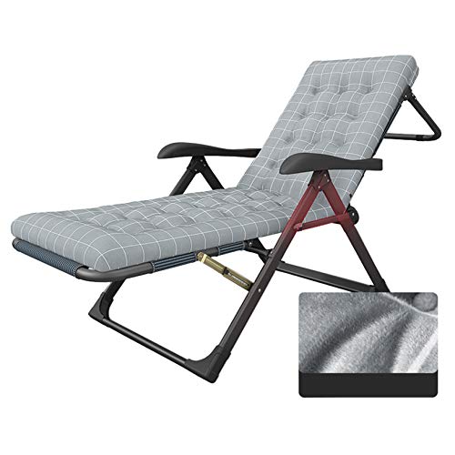 HFERTSCN Sun Lounger Liegestühle im Freien Garten Lounge Stuhl Klafte Terringstühle Strandstuhl Strand Patio Garten Camping 200 kg Gewichtskapazität (Grau) FANDIAO von HFERTSCN