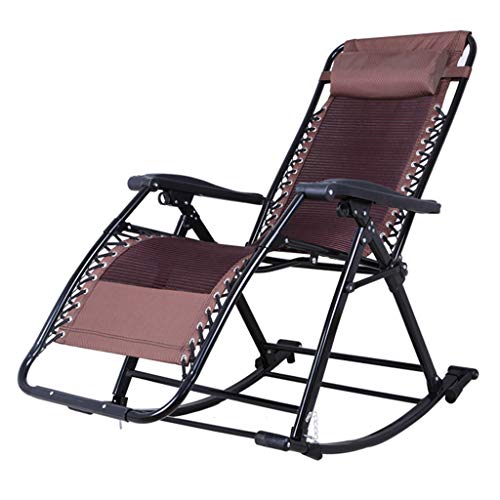 HFERTSCN Sun Lounger Zull Gravity Stuhl Patio Chaise Lounges Klappernde Gartenstuhl Relaxe Rocking Stuhl mit kräftiger Klammer für Reisen/Urlaub/Innen-/Außenbezogene Tragen und Lagerung FANDIAO von HFERTSCN