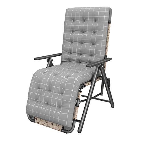 HFERTSCN Sun Loungers Outdoor Liegestütze Klappkaise Lounge Garten Terrasse in 10 Positionen Deckstühle maxe Ladung 150 kg (Farbe: mit Kissen) FANDIAO von HFERTSCN