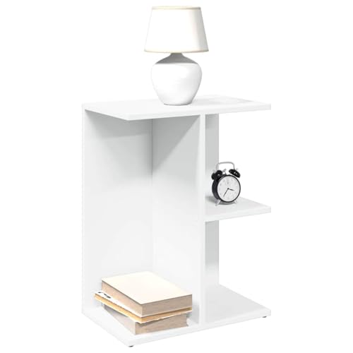 HFERTSCN Tisch nach Hause und Gartenbett weiß 46,5 x 29 x 61 cm Engineered Wood Furniture Choice FANDIAO von HFERTSCN