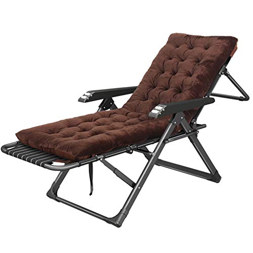 HFERTSCN Tragbare Sonnenliegestühle für Sun Lounger für Patio Beach Camping Klapppfahl Lounge Stuhl mit 5 einstellbaren Liegepositionen Max Lad 441 Pfund - Brown FANDIAO von HFERTSCN