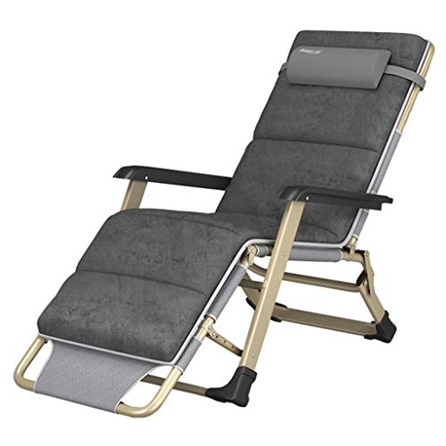 HFERTSCN Zero Gravity Stuhl Outdoor Freizeitstuhl Sun Liege Liegestühle Klapper Rasen Lounge Chairs Garten mit Kissen 550 lbs Kapazität - Grau FANDIAO von HFERTSCN