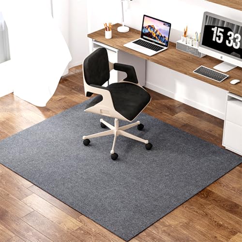 Hartholzbodenschutzmatte kratzfestes Bürostuhl Mat Anti-Rutsch-Mehrzweck-Unterlagen für Home & Office Gray 150 x 180 cm langlebiger Schreibtischstuhl Teppich FANDIAO von HFERTSCN