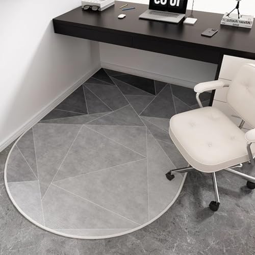 Hartholzbodenstuhlmatte - Einfache Gleitbüro -Teppich und Schreibtischpolster für Teppichböden - Arbeit & Heimbodenmatte (Grau 79x55in / 200x140 cm) FANDIAO von HFERTSCN