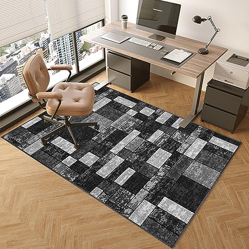 Heavy Desk Stuhl Stuhl Matte für Teppich- und Holzböden 90 x 140 cm Teppich Beschützer Büro- und Heimbodenmatten-Gaming-Stuhl Rolling Matte Nicht-Schlupf-Design FANDIAO von HFERTSCN