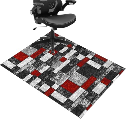 Heavy Duty Office Chair Matte für Teppich Computer Gaming Chair Protektor Easy Glide Teppich Mat 150 x 180 cm Hartholzboden Beschützer für Haus- und Büro- und Nicht-Schlupf-Design FANDIAO von HFERTSCN