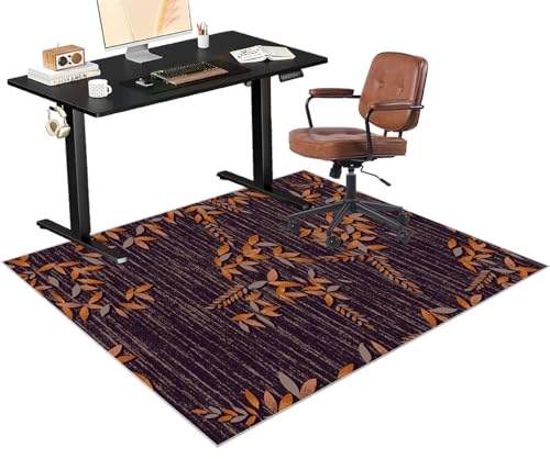 Heavy Duty Office Stuhl Matte für Hartholz & Teppich, Anti-Rutsch-Bodenschutz, Rolling Chair Matte, 120x160 cm, ideal für den Gebrauch von Haus- und Büro, Schreibtisch Teppich, schützt Hardböden von HFERTSCN