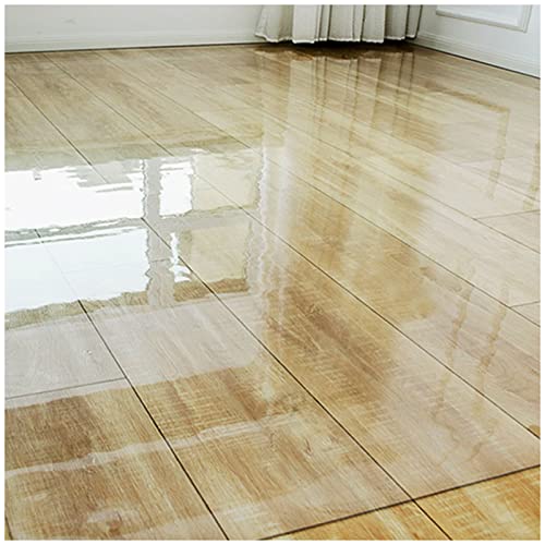 Klare Stuhlmatte für Hartholzböden 90x120 cm transparentes PVC-Bodenschutzmodus Nicht-Schlupf-Bürostuhl Mat ideal für Zuhause & Büro 47,2 x 71 Zoll Größe FANDIAO von HFERTSCN