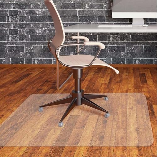 Klare Stuhlmatte für Hartholzböden - Anti -Schlupf -Easy Glide 1,5 mm dick - transparente Schreibtischmatte für Büro -Heimspiele - Multiple (70 x 90 cm 90x120 cm 130 x 160 cm) FANDIAO von HFERTSCN