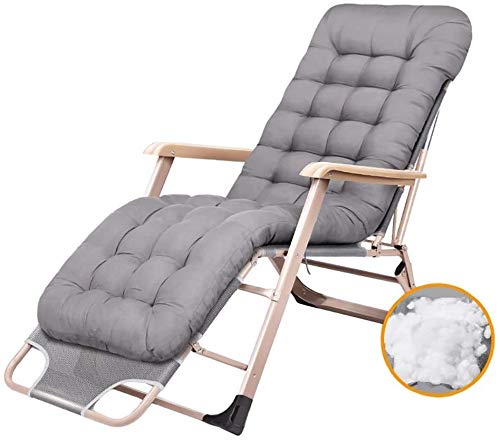 Lounge Stuhl, Sun Lounger Liegestühle im Freien im Freien ultraleuchte tragbare Reisestuhl im Aluminiumlegierung Mondstuhl Multifunktionen Fischereihocker Freizeit-Schreibstuhl Bank (Grau) FANDIAO von HFERTSCN