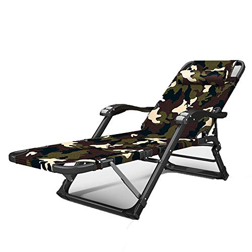 Lounge Stuhl, Sunloungers Extra breite Liegestühle XL Robelstuhl Ergonomisch einstellbarer Stuhl mit gepolstertem Sitzklapplieger für Innen- und Außen -Max -Ladung 200 kg (Camouflage 02 ohne Ma Lounge Stuhl, Sunloungers Extra breite Liegestühle XL Robelstuhl Ergonomisch einstellbarer Stuhl mit gepolstertem Sitzklapplieger für Innen- und Außen -Max -Ladung 200 kg (Camouflage 02 ohne Ma von HFERTSCN