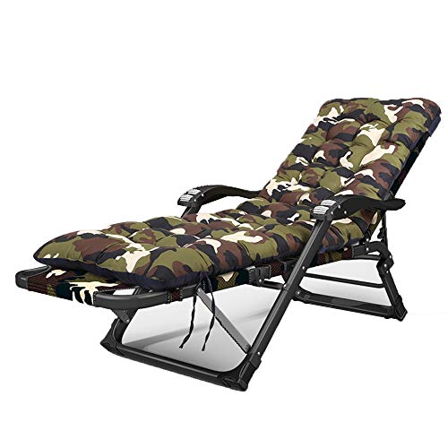 Lounge Stuhl, Sunloungers Extra breite Liegestühle XL Robelstuhl Ergonomisch einstellbarer Stuhl mit gepolstertem Sitzklapplieger für Innen- und Außen -Max -Ladung von 200 kg (Camouflage 02 mit einer Lounge Stuhl, Sunloungers Extra breite Liegestühle XL Robelstuhl Ergonomisch einstellbarer Stuhl mit gepolstertem Sitzklapplieger für Innen- und Außen -Max -Ladung von 200 kg (Camouflage 02 mit einer von HFERTSCN