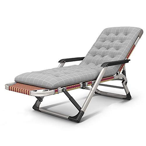 Lounge Stuhl, Sunloungers Zero Gravity Chairs Heavy Duty Extra Wide Sun Lounger 72 cm/28 Tragbare Klapprasen Liege Liege bequeme stabile Sonnenliegestühle (rotes Gold mit einer Matratze) FANDIAO von HFERTSCN