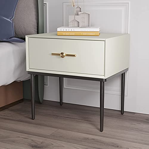 Nachttisch weiß grün, einfaches massives Holz, Nachttisch, 1 Schubladen Nachttisch, Beizertisch mit Schubladen und Regal Couchtisch, Leder Schlafzimmerschließfächer 50,5 * 50 * 40 cm FANDIAO Nachttisch weiß grün, einfaches massives Holz, Nachttisch, 1 Schubladen Nachttisch, Beizertisch mit Schubladen und Regal Couchtisch, Leder Schlafzimmerschließfächer 50,5 * 50 * 40 cm FANDIAO von HFERTSCN