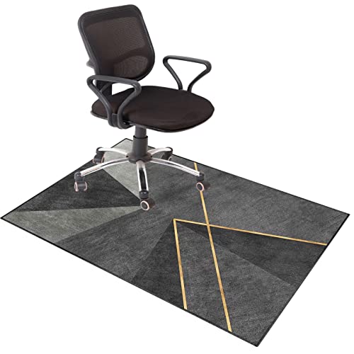 Nicht-Schlupf-Gaming- und Bürostuhlmatte für Holzböden U2013 120x140 cm Schreibtischstuhl Teppich mit Bodenschutz, perfekt für Rolling Stühle zu Hause und im Büro FANDIAO von HFERTSCN