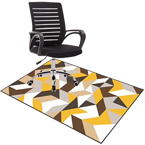 Nicht -Schlupf -Schreibtischstuhlmatte 120 × 140 cm - Hochleistungsbodenschutz für Hartholz- und Teppich - Ideales Spielenstuhl für Gaming- und Bürostuhl für den Gebrauch von Heim und Büro FANDIAO von HFERTSCN