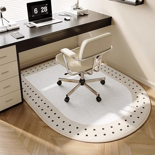Nicht-Schlupfstuhl-Matte für Hartholzböden Bürobodenschutz Teppich Computer Schreibtisch Stuhl Matte Rolling Matte für Home Office (90 x 150 cm Stil 6) FANDIAO von HFERTSCN