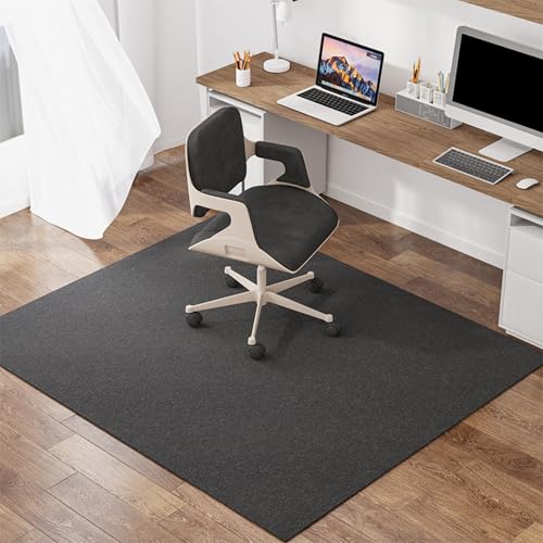 Non -Schlupf Office Stuhl Matte Bods Protection Teppich für Haus- und Büro Computer Schreibtisch Matte Stuhl Rollmatte (120 x 160 cm dunkelgrau) - ideal für Spielzimmer und Arbeitsbereich FANDIAO von HFERTSCN