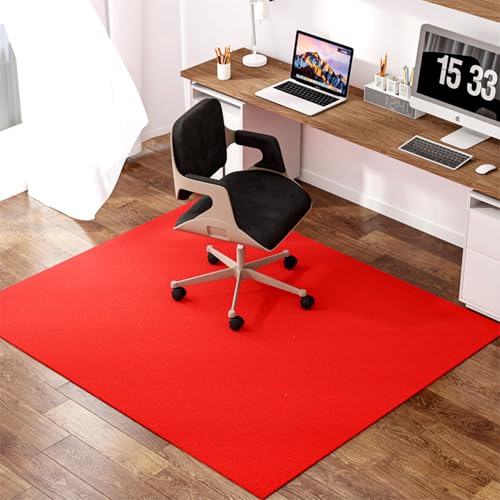 Office Chair Matte für Hartholzböden kratzresistente Anti-Schlupf-Bodenschutzmatte Mehrzweckschalter Stuhl Unterleger roter Teppich Teppich 160 x 180 cm FANDIAO Office Chair Matte für Hartholzböden kratzresistente Anti-Schlupf-Bodenschutzmatte Mehrzweckschalter Stuhl Unterleger roter Teppich Teppich 160 x 180 cm FANDIAO von HFERTSCN