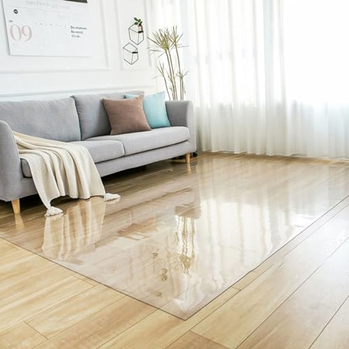 Premium Crystal Clear Stuhl Matte für Holzböden 140x180 cm langlebige Kunststoffmatte für Büro- und Spielstühle leicht zu reinigen und Ihre Böden zu schützen FANDIAO von HFERTSCN