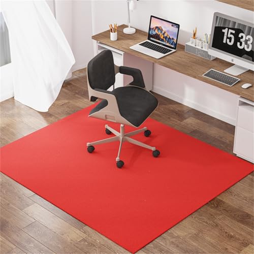 Red Office Stuhl Matte Nicht-Rutsch- und Kratzer-resistente Bodenschutzmatte für Hartböden & Parquet 120x130 cm ideal für den Gebrauch zu Hause und im Büro FANDIAO Red Office Stuhl Matte Nicht-Rutsch- und Kratzer-resistente Bodenschutzmatte für Hartböden & Parquet 120x130 cm ideal für den Gebrauch zu Hause und im Büro FANDIAO von HFERTSCN
