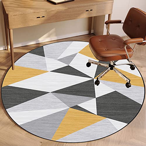 Rund Office Gaming Chair Mat 160 cm - Mehrzweckbodenschutz für Teppich & Hartholz, Schreibtischstuhl Mat für Heimbüro, Ultimate Floor Protection Teppich FANDIAO von HFERTSCN