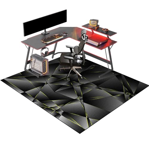 Stuhlmatte für Hardböden 160 x 180 cm Spielstuhlmatte für Teppichbodenmatte für Rolling Gaming Chair Desk Stuhlmatte für Hartholz- und Fliesenholz/Fliesenschutzmatte für Büro/Zuhause FANDIAO von HFERTSCN