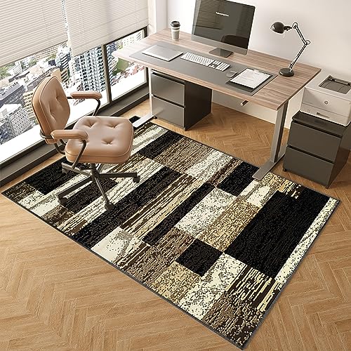 Stuhlmatte für niedrige/mittlere Stapelteppich - Bodenschutz für Büro- und Spielstühle - 150 x 180 cm, ideal für Hartholz- und Teppichböden, Schreibtisch und Rollstühle FANDIAO von HFERTSCN