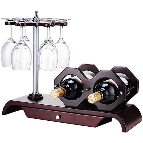 Weinregal Europäischer Weinregal, massives Holzkreativausstellungsstand Verschiedene Haushaltsregale Rotweinglas auf den Kopf nach unten Home Dekoration /3791 (Größe: #7) (eine Farbe #10) FANDIAO von HFERTSCN