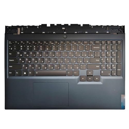 HFFOZMD Backlit Russisch/Spanisch/US/UK Tastatur Für Lenovo für Legion 5-15 5-15ITH6H 5-15ITH6 5-15ACH6H Mit Palmrest Obere Abdeckung Fall(RU Blue Cover) von HFFOZMD