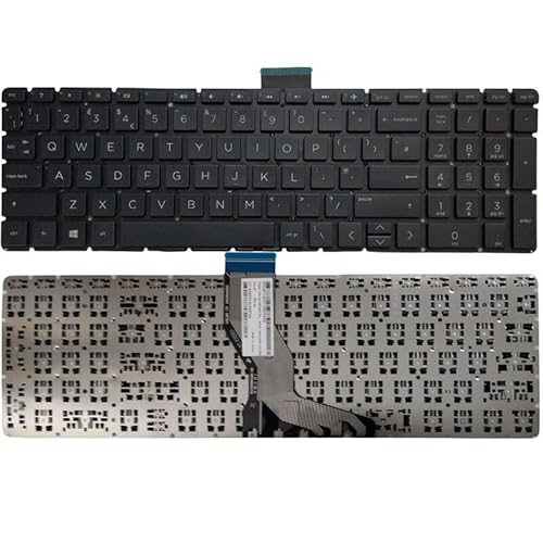 HFFOZMD Für US/Spanisch/Latein/UK Tastatur Für HP 15-BR 15-BS 15-BU 15-BW 15-AC 15-AY 15-EF 17-BS 250 255 256 G6 AP2040001C1 TPN-C129 C130(UK Black) von HFFOZMD