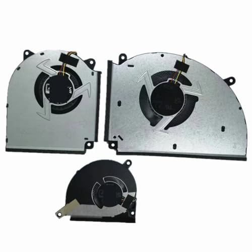 HFFOZMD Laptop CPU + GPU + Festplatte Lüfter für ASUS für ROG für Strix G814J G814JI G814JV G814JU G814JZ G814JVR G814JIR G814JZR G834J(SMALL Fan) von HFFOZMD