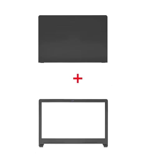 HFFOZMD Laptop-LCD-Rückblende, Frontrahmen, Handauflage, oberes Gehäuse, untere Abdeckung für Dell Inspiron 15 3567 3565 3576 3568 3558(Black) von HFFOZMD