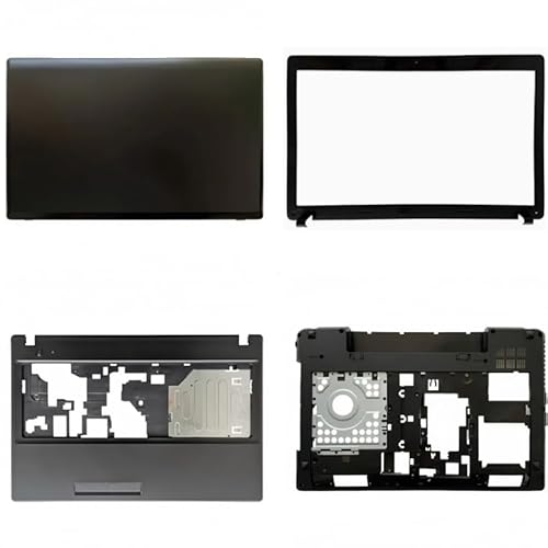 HFFOZMD Laptop LCD Zurück Lünette Front Rahmen Top Case Palmrest Oberen Gehäuse Abdeckung Fall Für Lenovo für ideapd G580 G585 Shell(Brown) von HFFOZMD