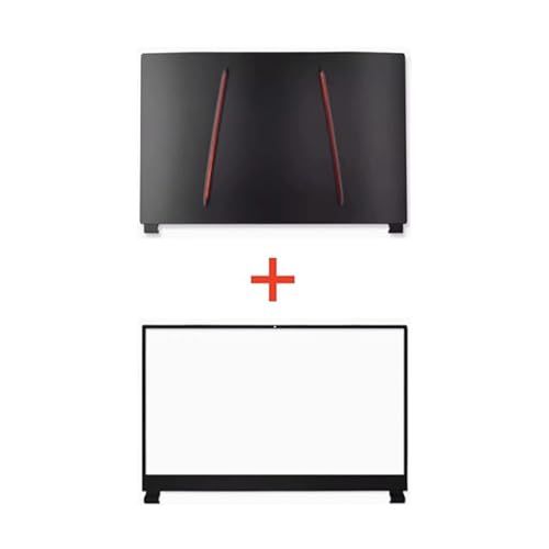 HFFOZMD Laptop LCD Zurück Lünette Front Rahmen Top Palmrest Oberen Unteren Abdeckung Fall Für MSI für GE75 MS-17E2 MS-17E1 MS-17E9 17E5 17E1 17E2(2 Cover Together) von HFFOZMD