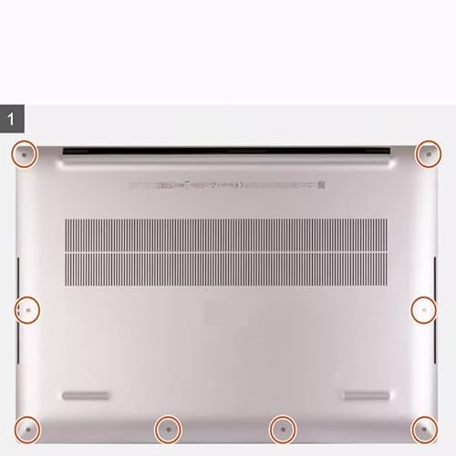 HFFOZMD Laptop-Untere Abdeckung Gehäuseschraube für Dell für XPS17 9700 9710 9720 9730 XPS16 9640 Precision 5750 5760 5770(Precision 5760 8pcs) von HFFOZMD