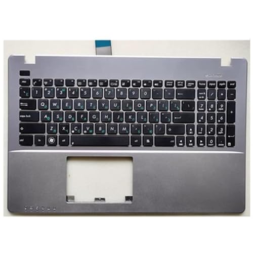 HFFOZMD Top Case Palmrest Uppe Abdeckung Fall Für Asus für FH5900V VX50I W50J X550JV FX50J FX50JK FX50V W50V X550V K550C Shell(Silvery RU) von HFFOZMD