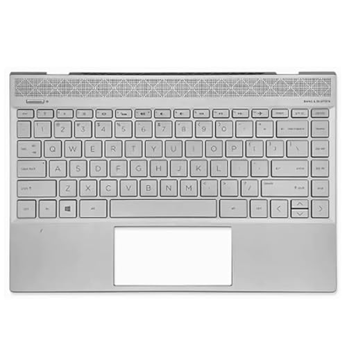Laptop Top Case Palmrest Oberen Mit Tastatur Für HP für Envy 13-AH TPN-W136 Shell(Silvery C Cover) von HFFOZMD