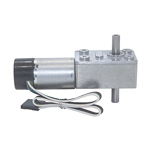 DC Motor Hohem Drehmoment,Schneckengetriebemotor 6V 24V. Schneckengetriebemotor 12V-Reduzierer 3-210 RPM DC. Elektromotor-Metallgetriebe mit hohem Drehmoment mit Encoder(40rpm,12V) von HFGDRH