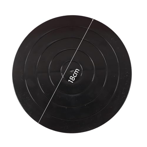 Drehbare Töpferscheibe,Drehscheibe Glasuren Dekora 1Pcs 11/18 Cm Plastic Pottery Wheels Rotate Turntable DIY 360 Rotation Rotary Plate Clay Pottery Sculpture Tool Diameter(18cm) von HFGDRH