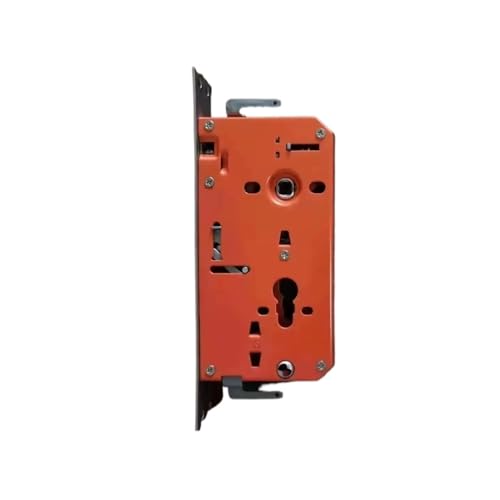 Haustürschloss Einsteckschloss, 30 * 240 Mechanischer orangefarbener Schlosskörper, Diebstahlschutztür mit Hakenlager, Kupferzunge, Edelstahl, universell(With hook) von HFGDRH