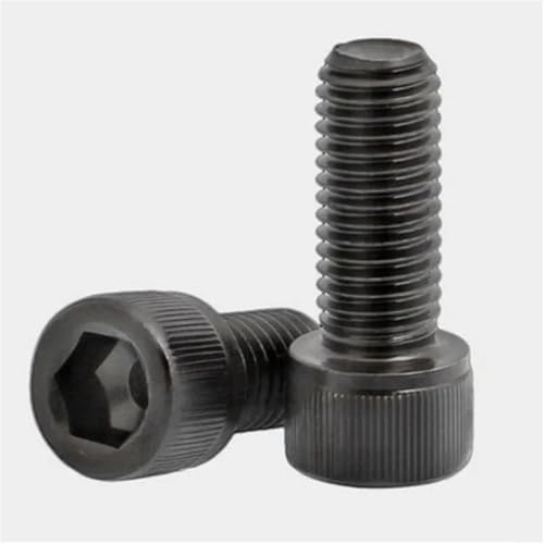 Radschrauben Ersat, 5 Stück/100 Stück DIN912 Grade12.9 Schwarze Sechskant-Innensechskantschraube M1.4 .6 M2 M3 M4 M5 M6 M7 M8(X35mm,M3 50pcs) von HFGDRH